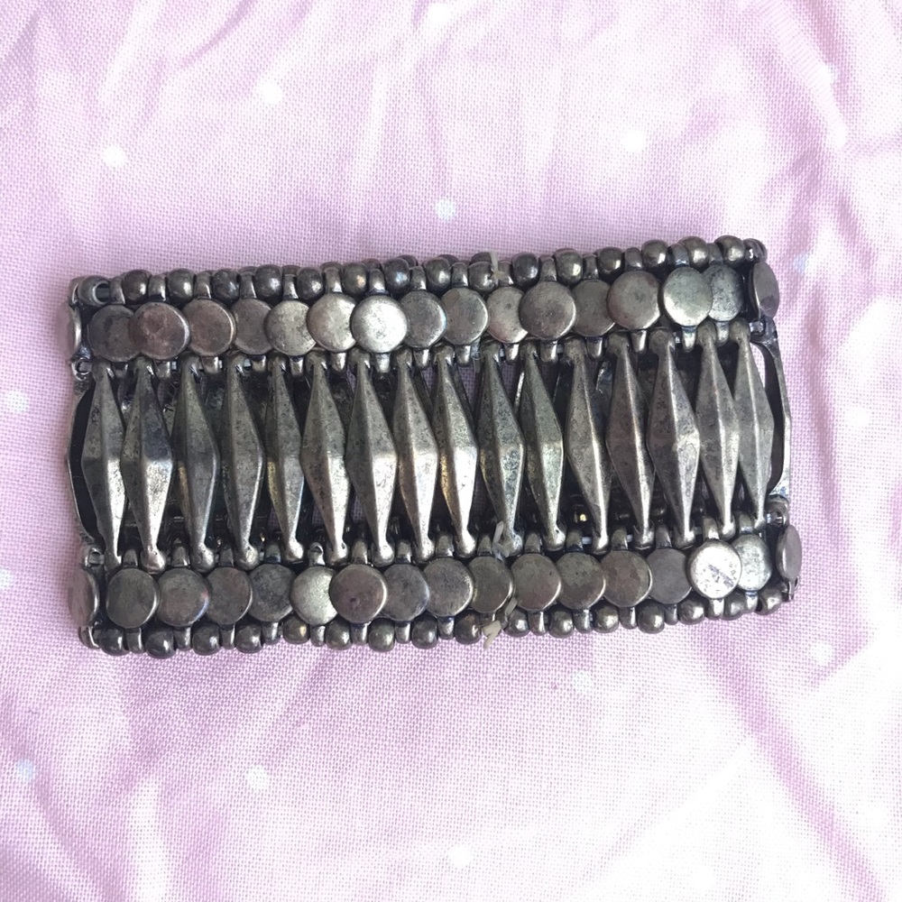 Solid Brass Beaded Cuff